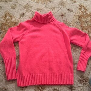 REVOLVE Vibrant Pink Turtleneck Sweater